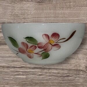 Fyre King hand painted flowers Cherry blossom‎ cereal bowl 5" Vintage